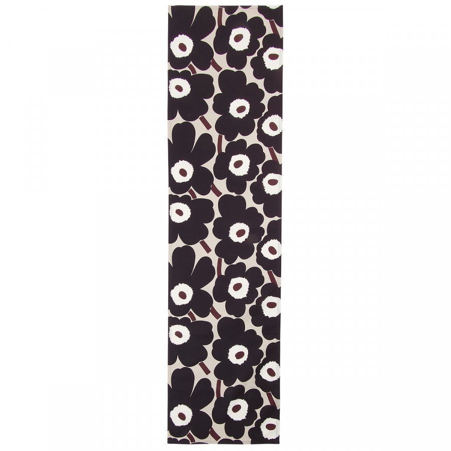 Marimekko Pieni Unikko Kaitaliina Beige / Tummanharmaa / Ruskea 40x160 Cm -  Keittiö